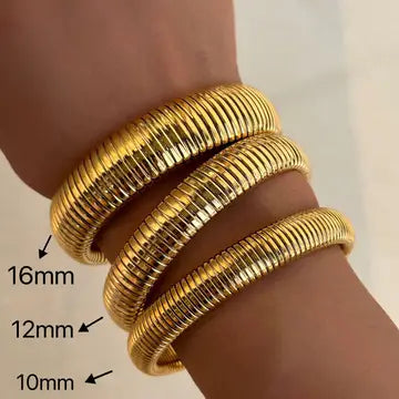 18K Gold Plated Bangle Bracelet