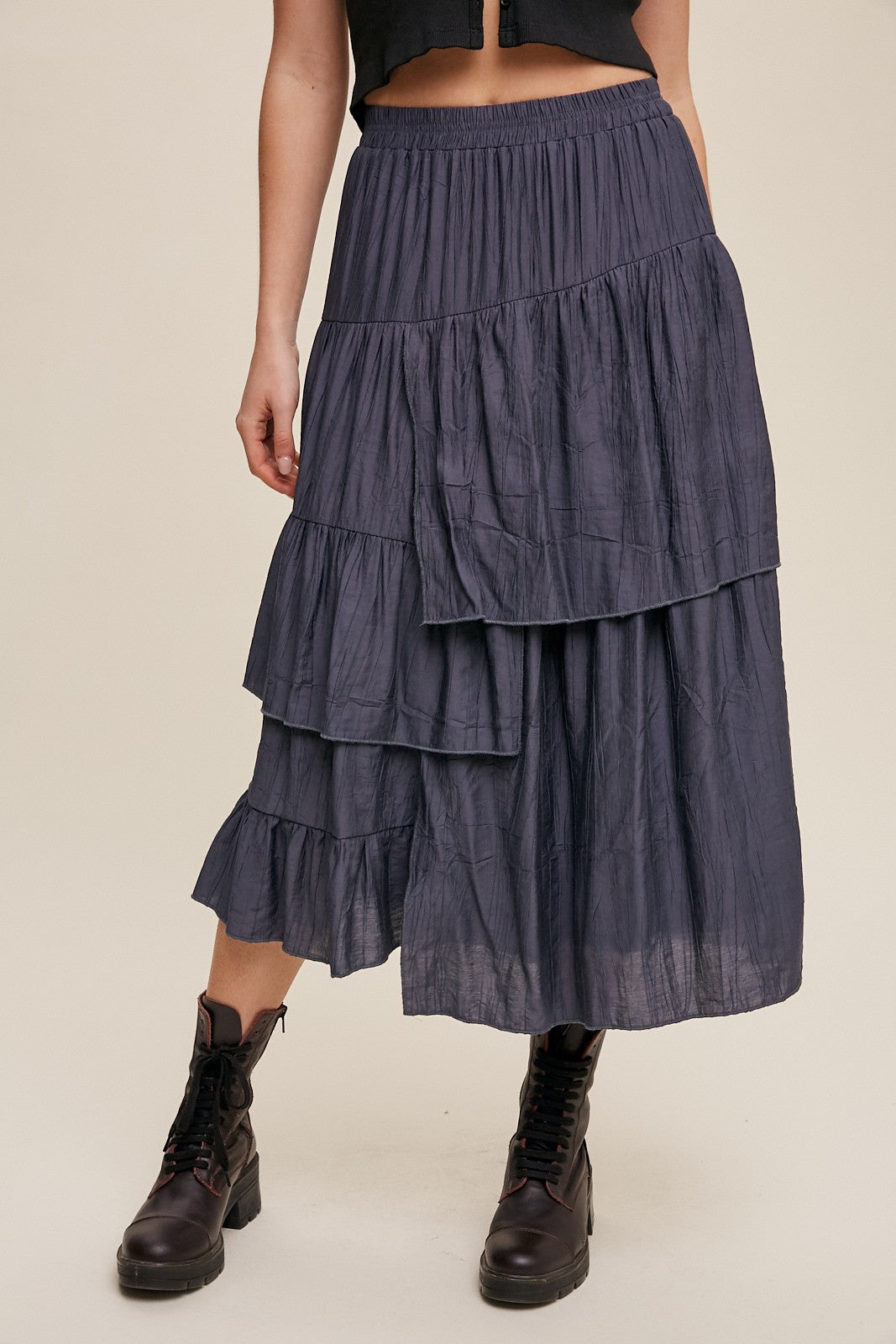 Flow Navy Skirt