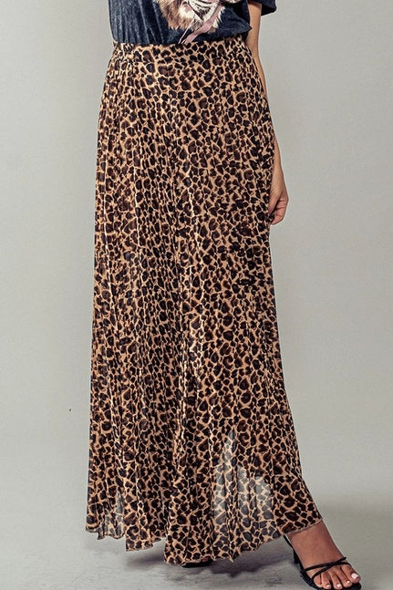 Cheeka Cheetah Maxi Skirt