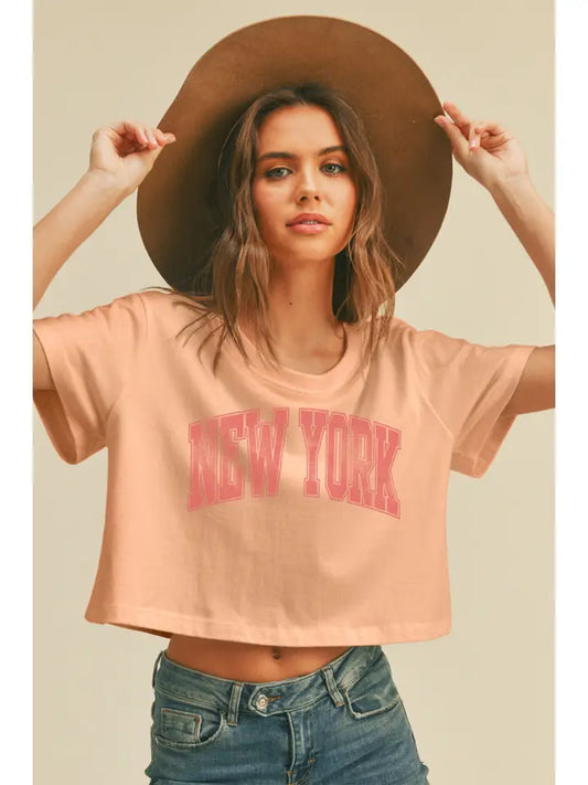 New York Short Crop Tee