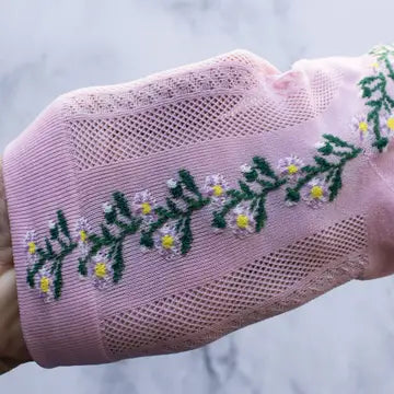 Posie Mesh Floral Socks