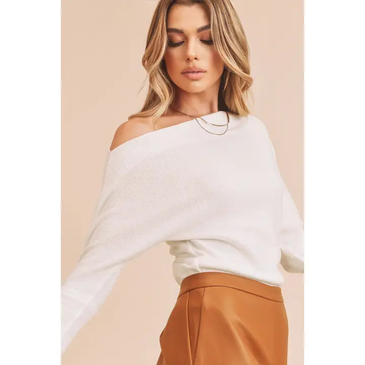 White Lula off the shoulder top