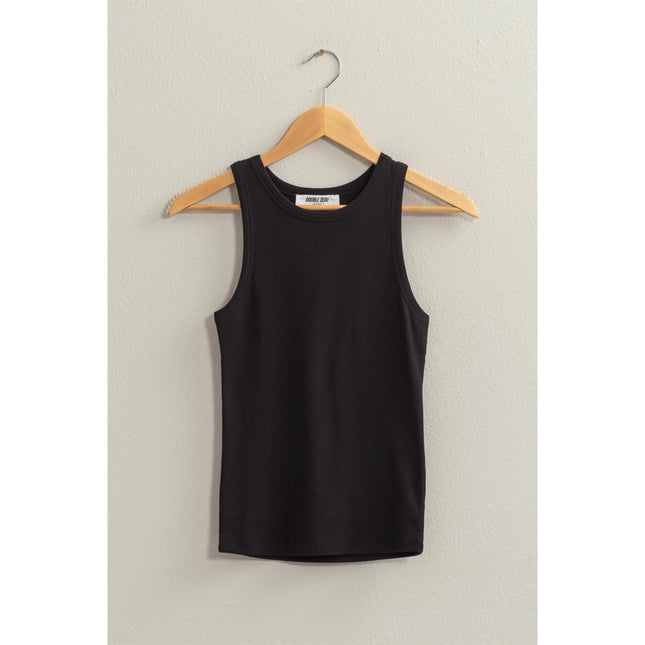 Black Timeless Scoop Tank