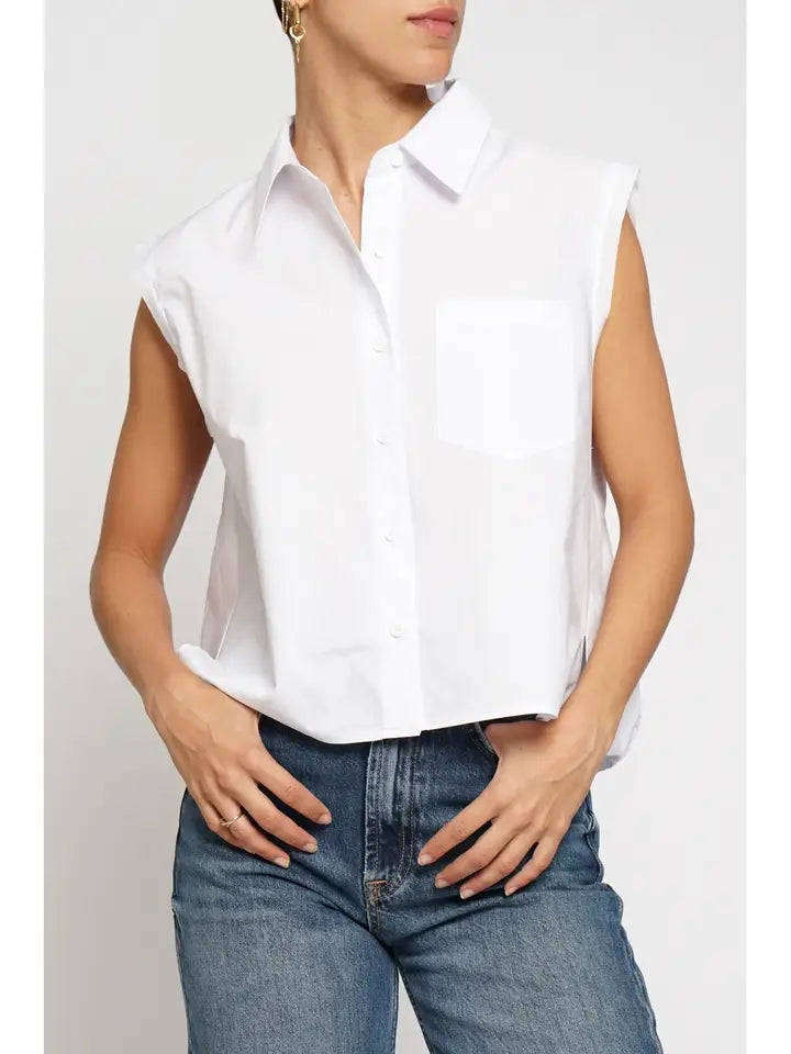 Tourte White button up top