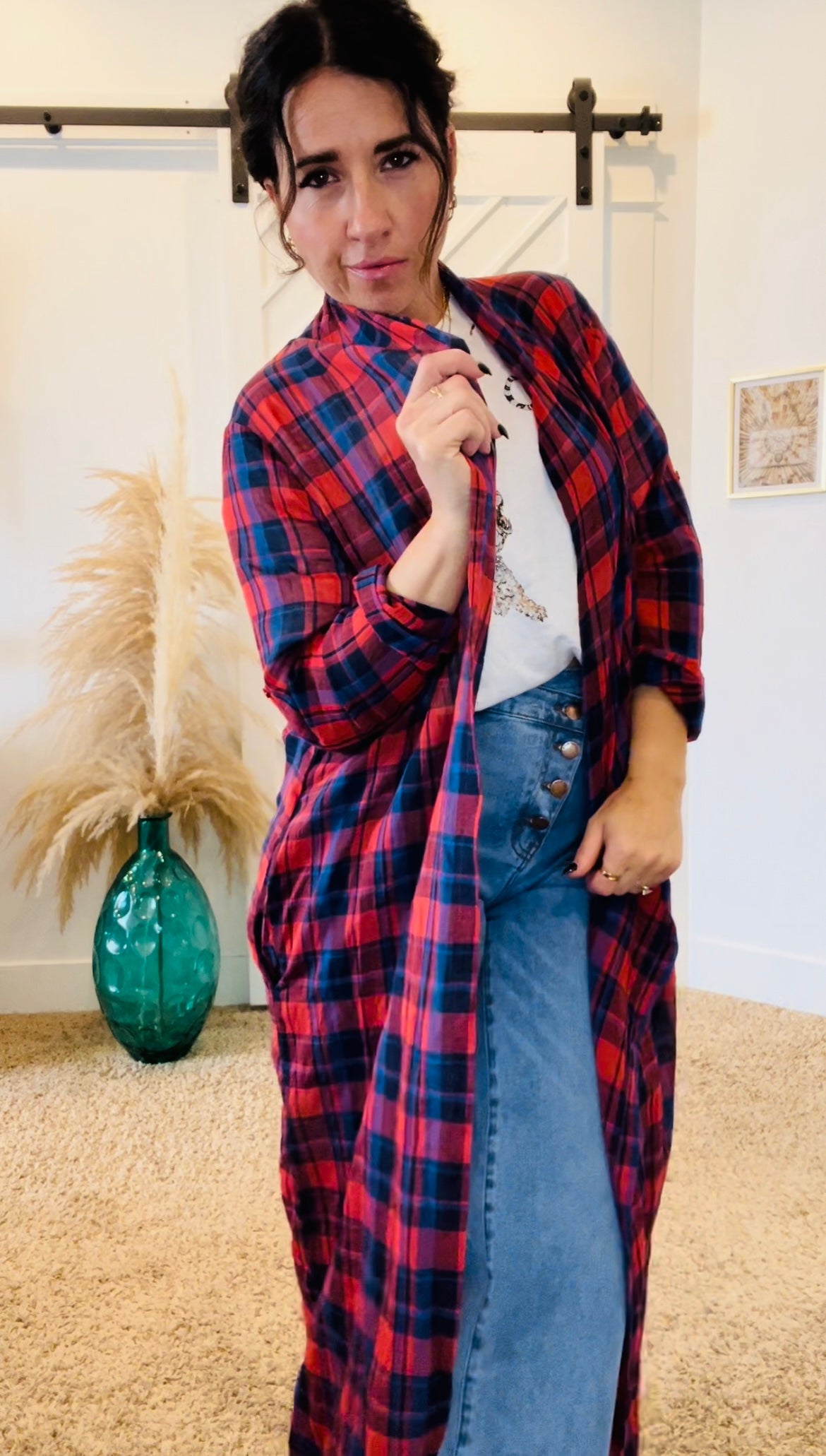 Gypsy Plaid Cardigan