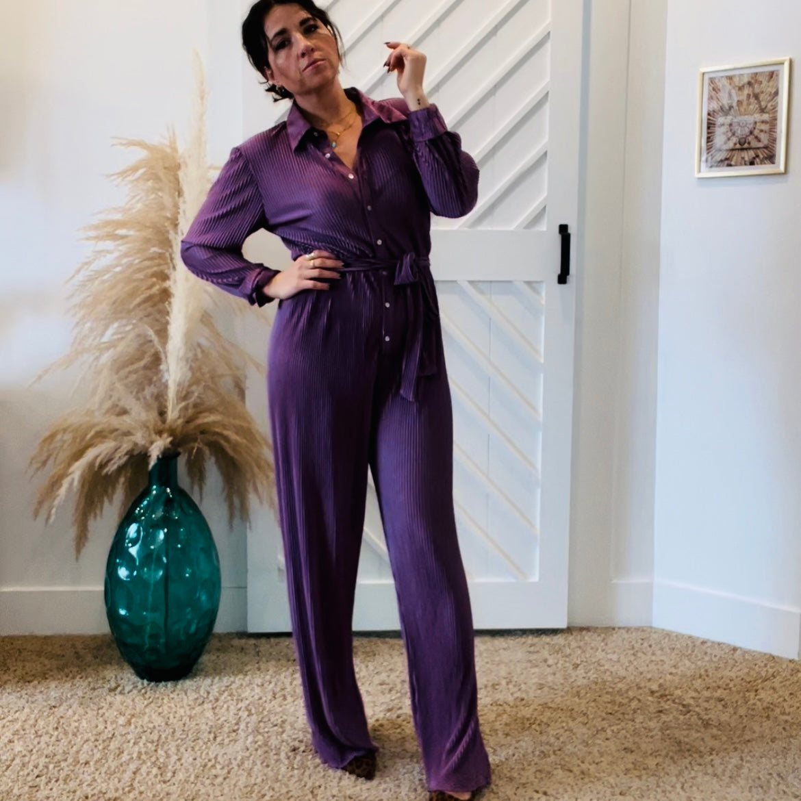 Taylor Purple Jumpsuit