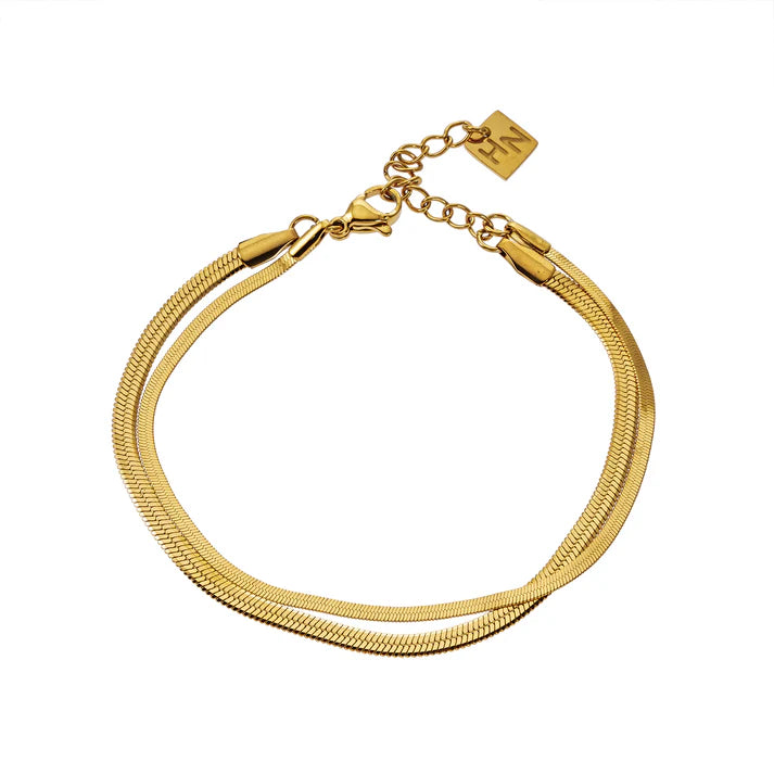 Inese Gold Snake Chain Bracelet