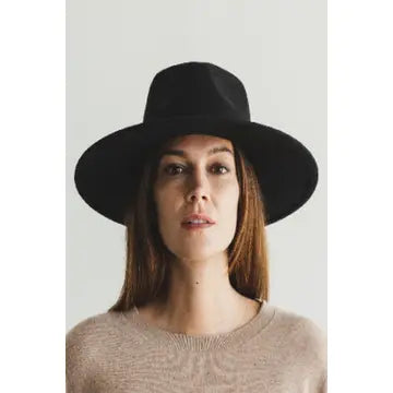 Queens Ivory Vegan Felt Boater Hat