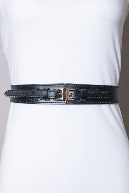 Double Buckle Elastic Waist belt