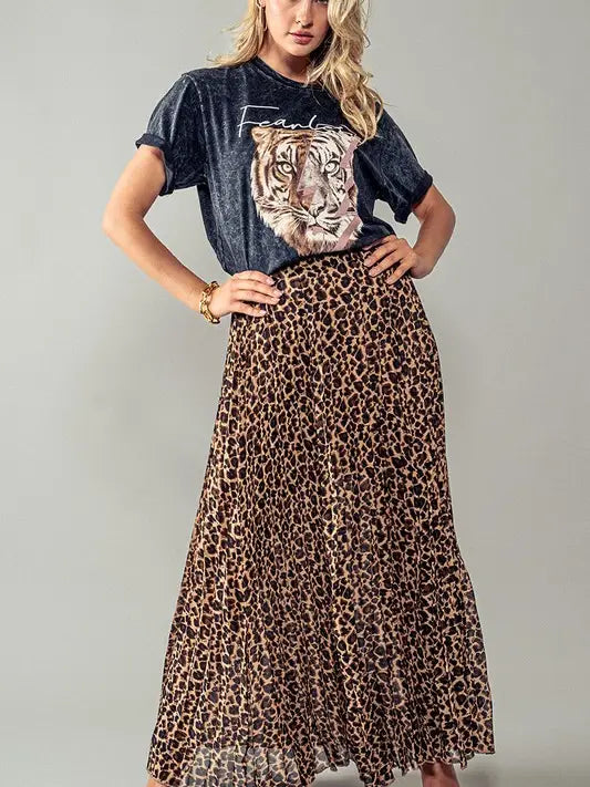 Cheeka Cheetah Maxi Skirt