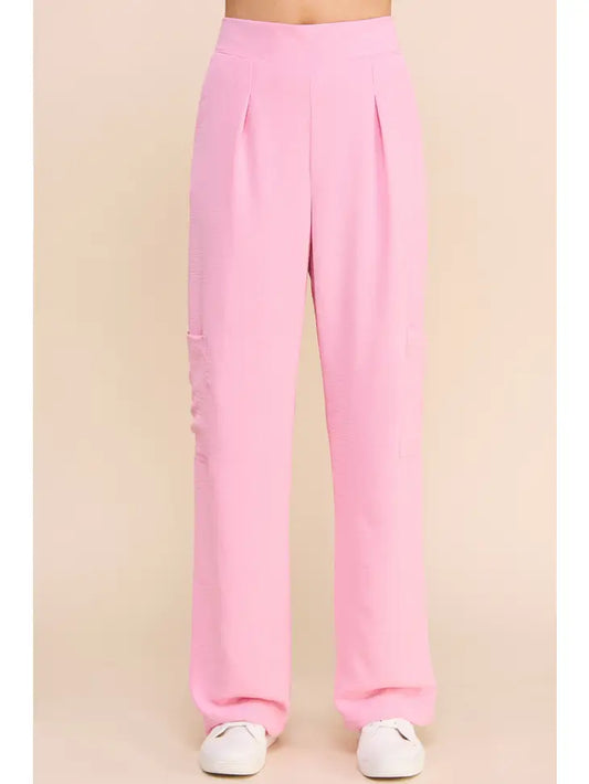 Sahar Cargo Pant in Light Pink