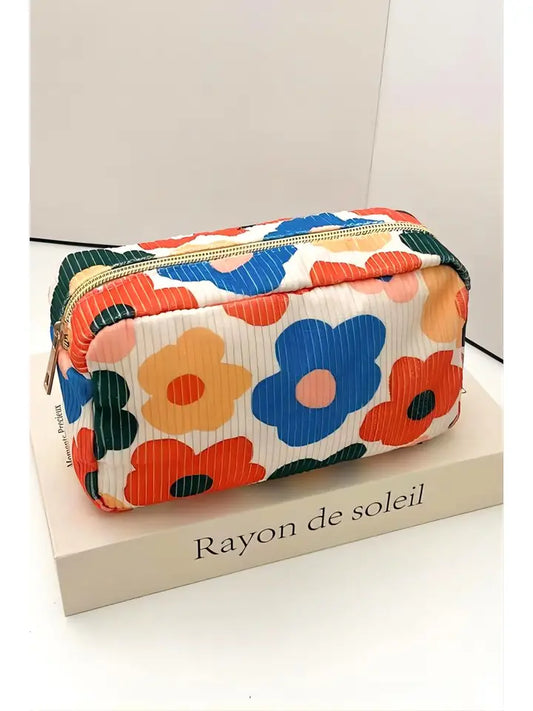 Retro Floral Makeup bag