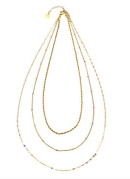 ZURI Triple chain necklace