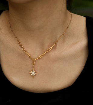 Malvina Gold Star Necklace